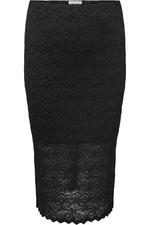 ONLY Carrosil Calf Lace Slit Skirt Jrs