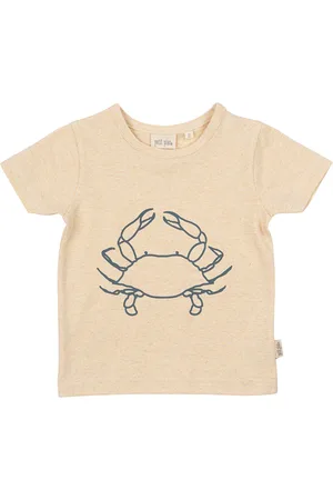 Petit Piao T-Shirt S/S Motif Beige