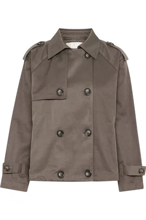 My Essential Wardrobe Miramw Short Trenchcoat Khaki