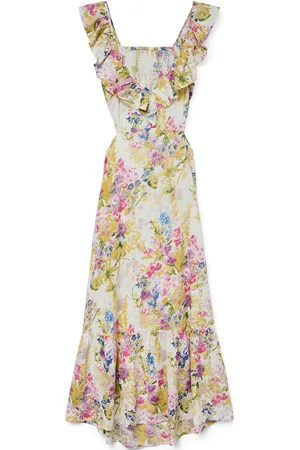 VERO MODA Vmdicthe S/L Ankle Detail Dress Wvn Ga Patterned