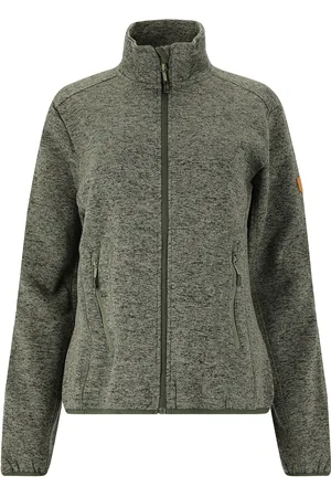 Whistler Samani W Melange Fleece Jacket Khaki