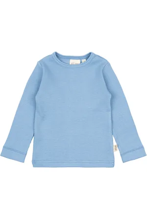 Petit Piao T-Shirt L/S Modal Blue