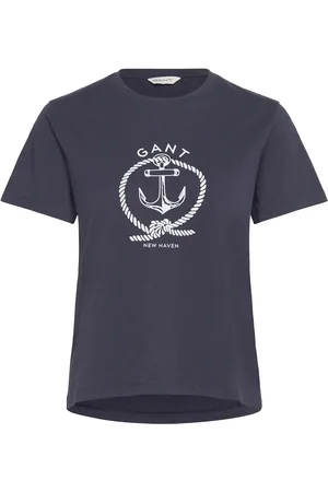 GANT Reg Graphic Ss T-Shirt Navy