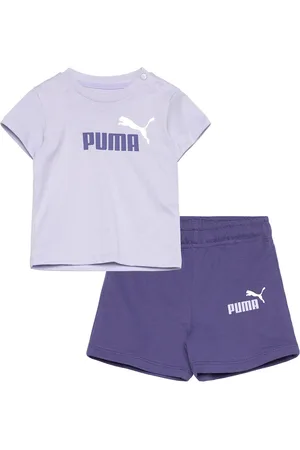 PUMA Minicats Ess Tee And Shorts Set Inf Blue