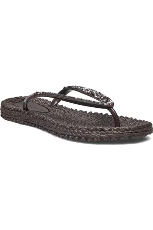 Ilse Jacobsen Flip Flop With Rhinest S Brown