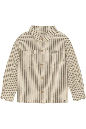 Daily7 Shirt Ls Striped Beige