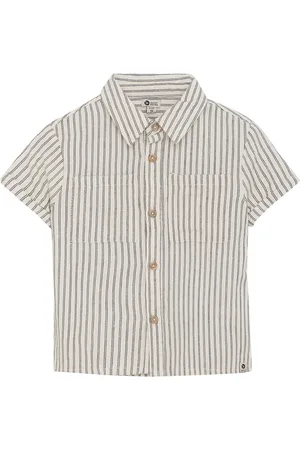 Daily7 Shirt Small Stripe White