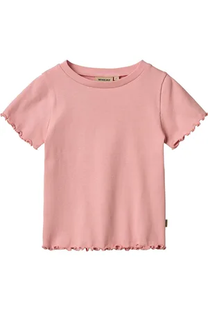 WHEAT Rib T-Shirt S/S Alicia Pink