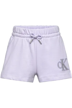 Calvin Klein Metallic Ck Shorts Purple