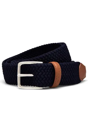 GANT Elastic Braided Belt Navy