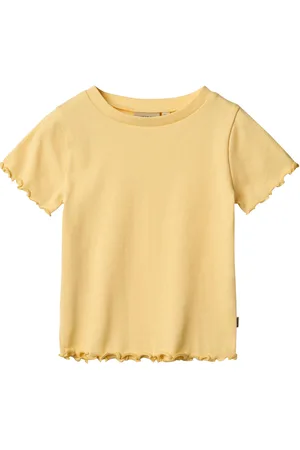 WHEAT Rib T-Shirt S/S Alicia Yellow