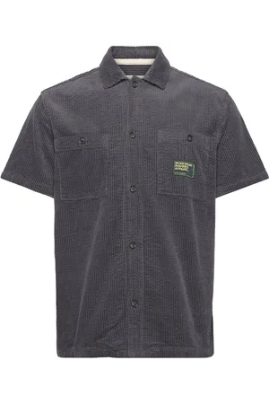 Anerkjendt Aktheo Corduroy S/S Shirt Grey