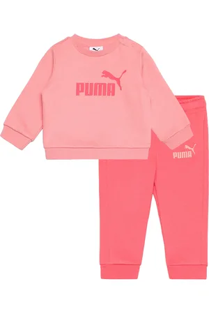 PUMA Minicats Ess Crew Set Fl Inf Pink