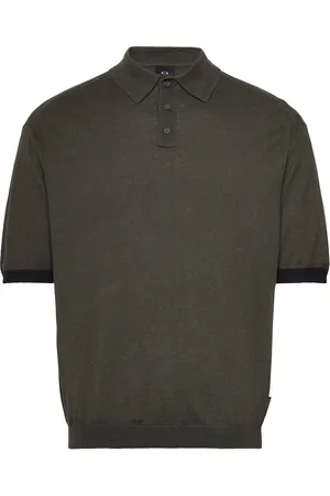 Armani Exchange Knit Polo Khaki