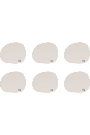 aida Raw - Silic Coaster Spring 12,2X10 Cm 6 Pcs. Pack Cream