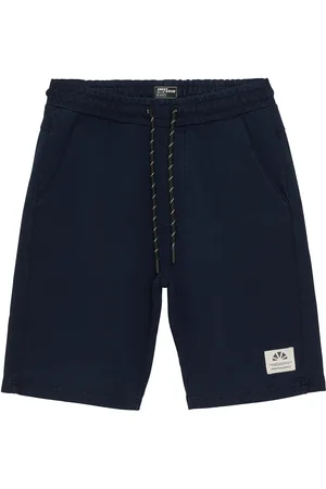 Indian Blue Jeans Jog Shorts Washed Navy