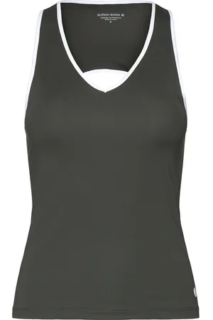 Björn Borg Ace V Neck Tank Top Khaki