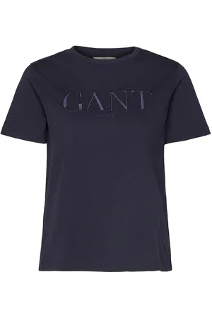 GANT Reg Tonal Graphic Ss T-Shirt Navy