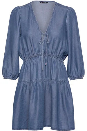 Tommy Hilfiger Tjw Chambray Mini Dress Ext Blue