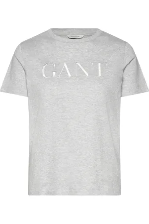 GANT Reg Tonal Graphic Ss T-Shirt Grey
