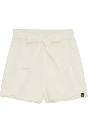 Indian Blue Jeans Shorts Embroiderie White