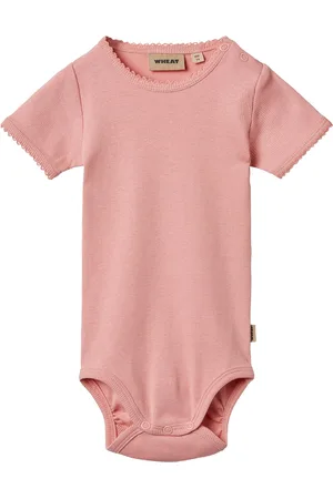 WHEAT Rib Body S/S Lace Elisa Pink