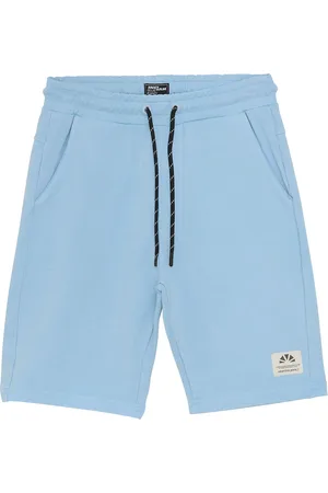Indian Blue Jeans Jog Shorts Washed Blue