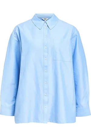 Object Objzane Lo L/S Shirt Cc2 Ss Blue
