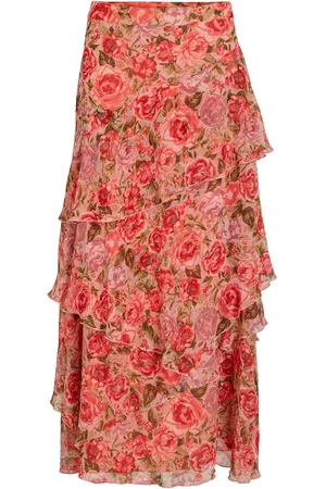 VILA Vipalma Hw Maxi Layer Skirt/Dc/Ka Patterned