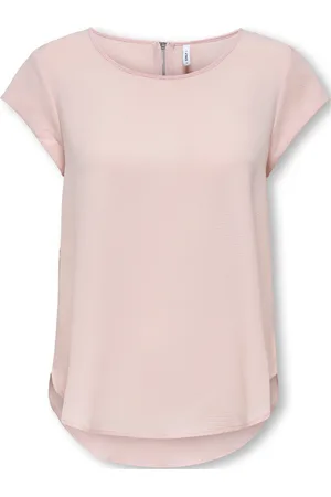 ONLY Onlvic S/S Solid Top Noos Wvn Pink