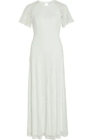 VILA Vifemma S/S Lace Dress - Noos/Dc White