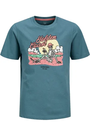 JACK & JONES Jjelijah Tee Ss Crew Neck Jnr Blue Jack & J S