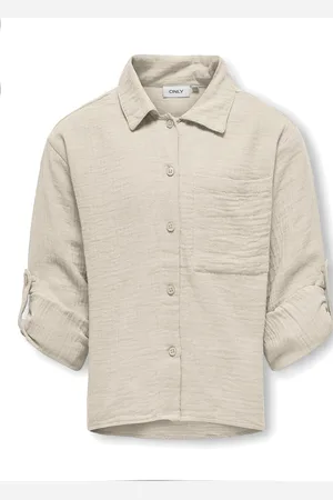 ONLY Kogthyra Life L/S Shirt Wvn Beige