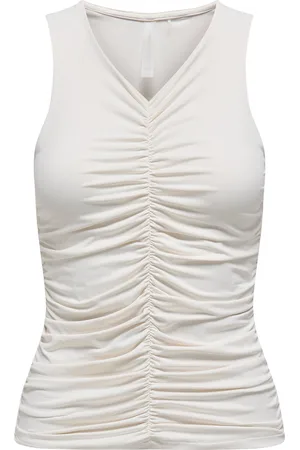 ONLY Onpenya Sl Slim Short Top White