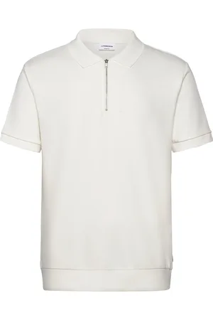 Lindbergh Jersey Pique With. Zip S/S White
