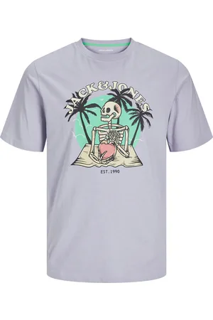 JACK & JONES Jjelijah Tee Ss Crew Neck Jnr Purple Jack & J S