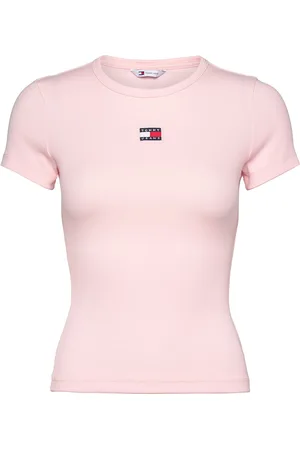 Tommy Hilfiger Tjw Slim Badge Rib Tee Pink