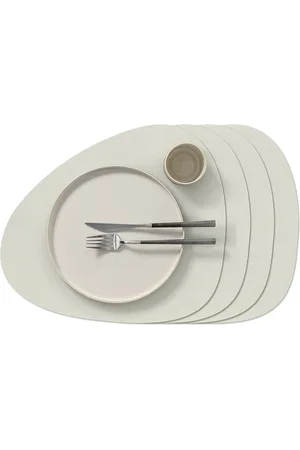 LIND DNA 4-Set Table Mat Curve Nupo Cream