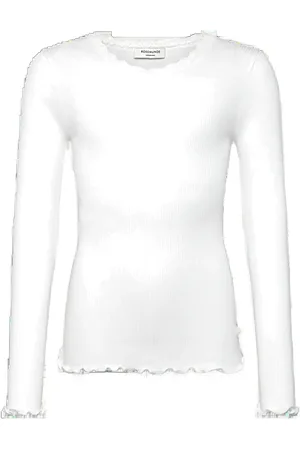 Rosemunde Rkbalta Ls Regular Lace T-Shirt White