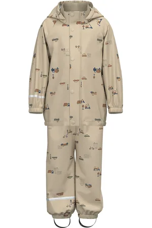 NAME IT Nmmdry10 Rain Set Aop Fo Beige
