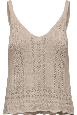 ONLY Onllyzet Life S/L Top Knt Noos Beige