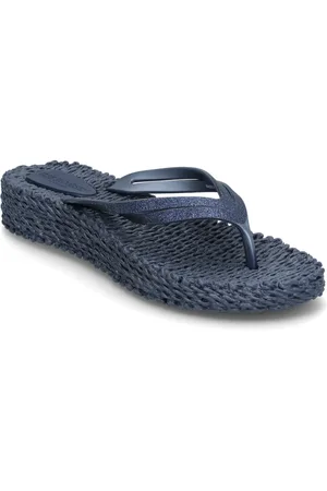 Ilse Jacobsen Flip Flop On Platform Sole Blue
