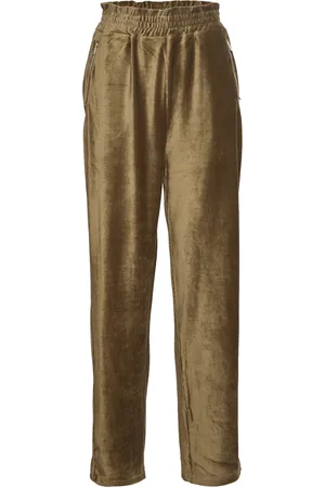Coster Copenhagen Relaxed Pants In Soft Corduroy Green