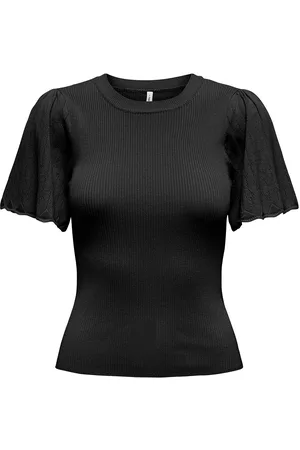 ONLY Onlanjelica Ss Detail O-Neck Knt
