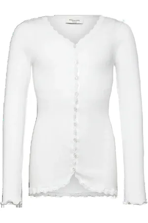 Rosemunde Rkbalta Ls Regular Lace Cardigan White