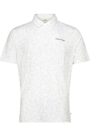 Calvin Klein Abstract Watercolour Printed Polo