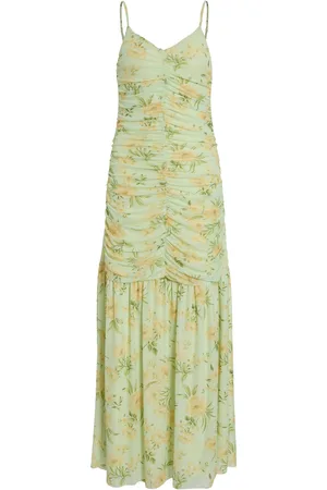 VILA Viuma Mesh Strap Maxi Dress/Dc/Ka Green