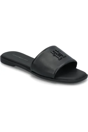 Tommy Hilfiger Th Logo Hardware Leather Mule