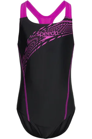 Speedo Girls Medley Logo Medalist Black