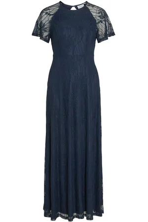 VILA Vifemma S/S Lace Dress - Noos/Dc Navy
